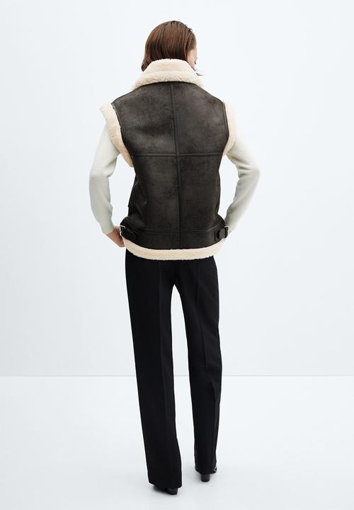 MANGO - Waistcoat Harriet - Black