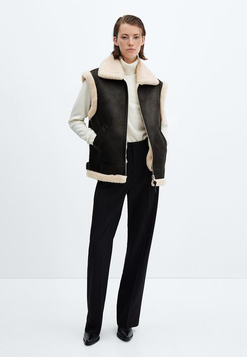 MANGO - Waistcoat Harriet - Black