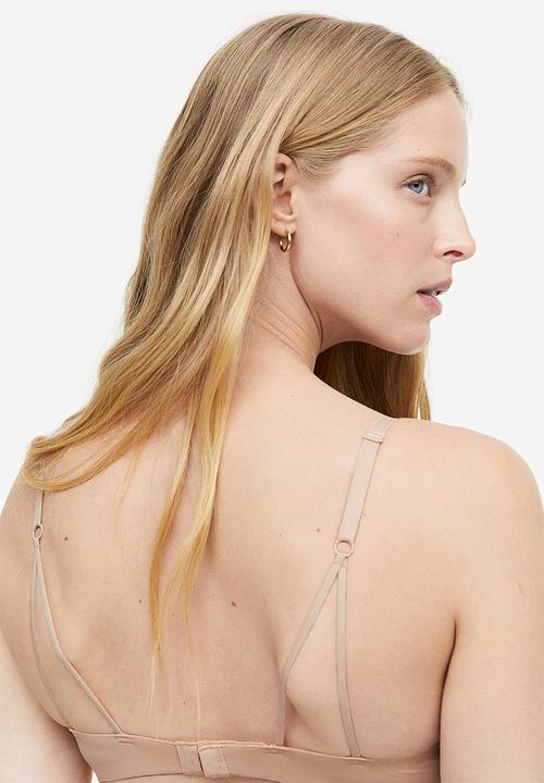 H&M - Microfibre super push-up bra - beige