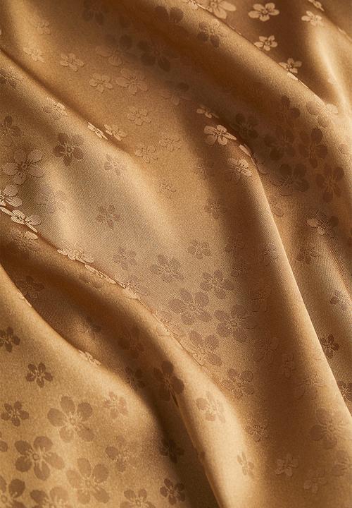 H&M - Halterneck wrap dress - dark beige