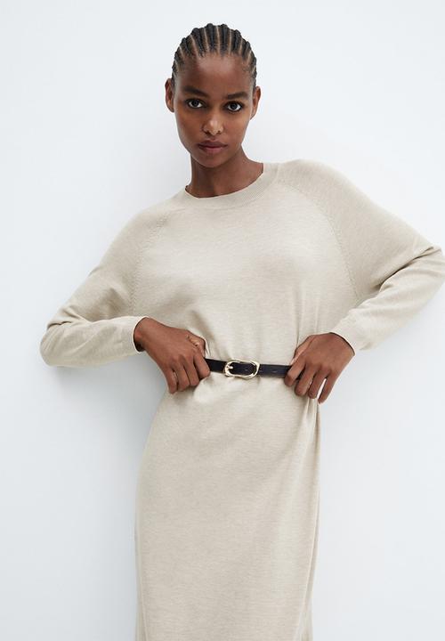 MANGO - Dress Vieira - Light/Pastel Gray