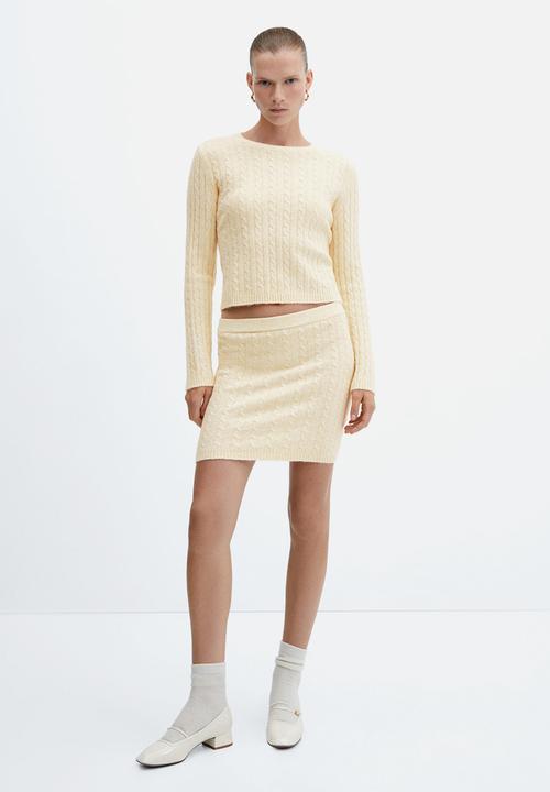 MANGO - Sweater Jaime - Light Pastel Yellow
