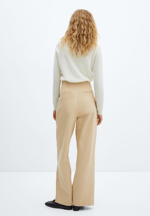 MANGO - Trousers jhonny - light beige