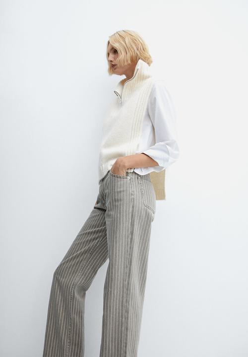 MANGO - Waistcoat babero - light/pastel yellow