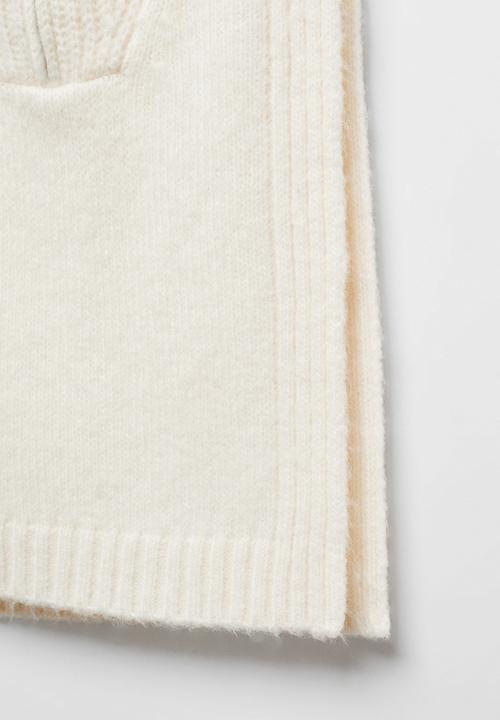 MANGO - Waistcoat babero - light/pastel yellow