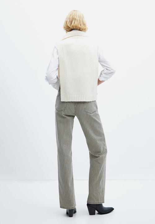 MANGO - Waistcoat babero - light/pastel yellow