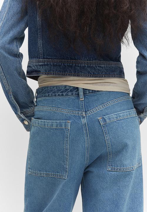 MANGO - Jeans laura - open blue