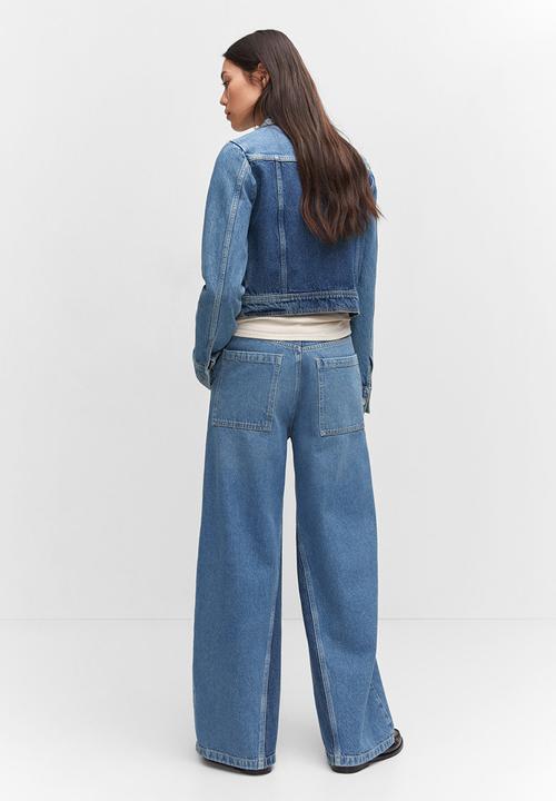 MANGO - Jeans laura - open blue