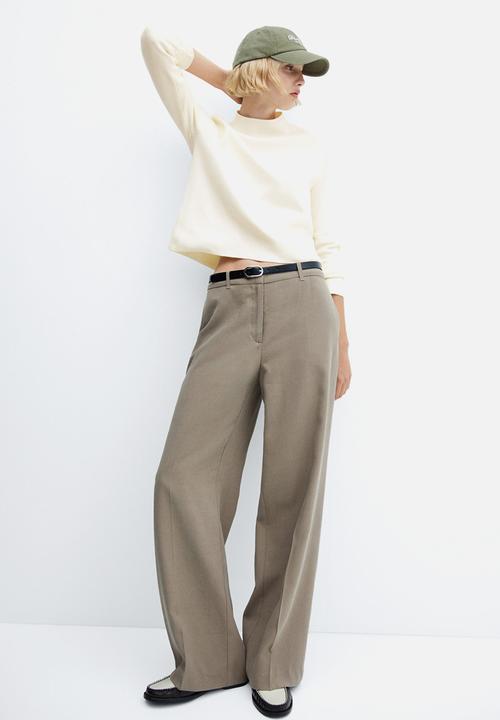 MANGO - Sweater chimney - light beige