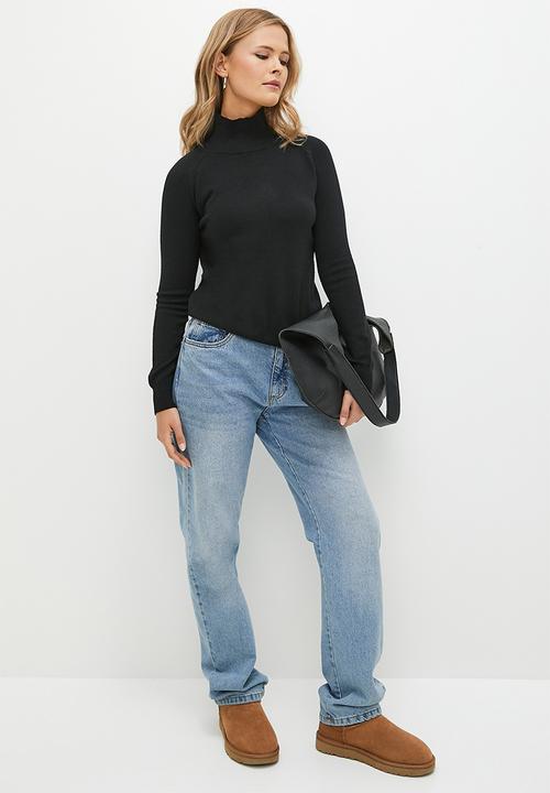 dailyfriday - Poloneck - black