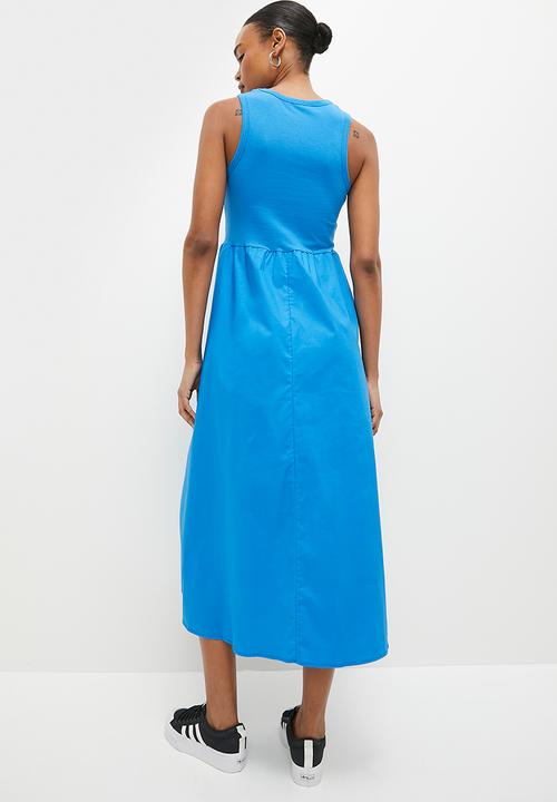 Superbalist - Combo fit and flare midi dress - cobalt