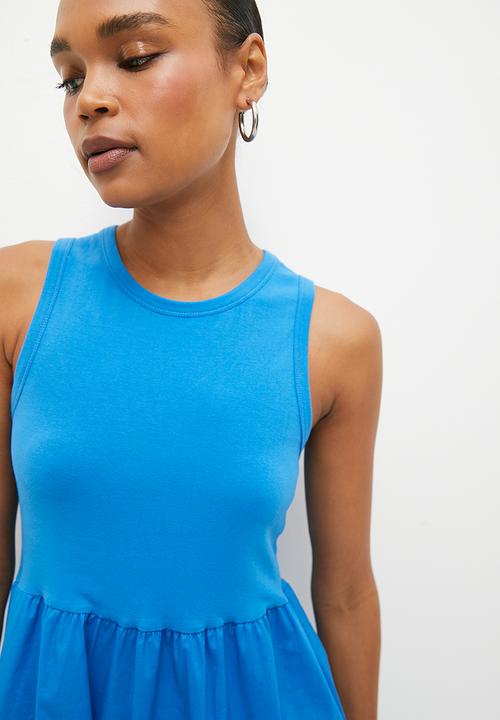 Superbalist - Combo fit and flare midi dress - cobalt