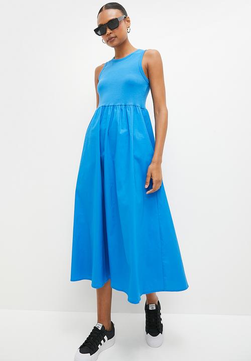 Superbalist - Combo fit and flare midi dress - cobalt