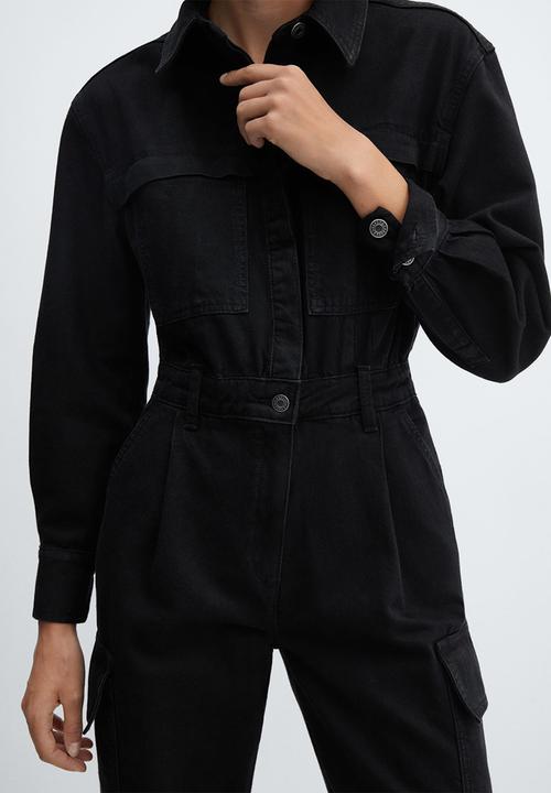MANGO - One-Piece Suit Ivete - Open Gray
