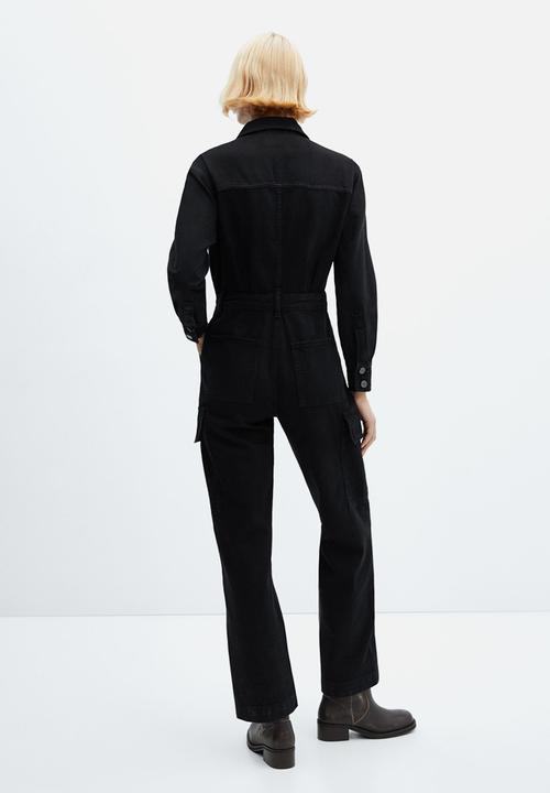 MANGO - One-Piece Suit Ivete - Open Gray