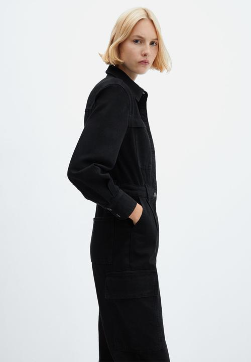 MANGO - One-Piece Suit Ivete - Open Gray