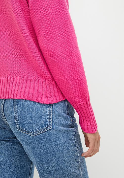 dailyfriday - Collared sweater - pink