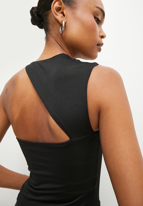 Superbalist - Asymmetrical neckline top - black