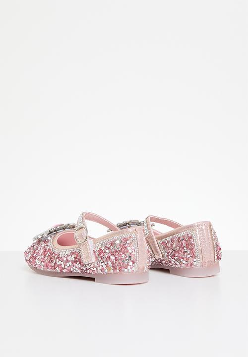 Pop Candy - Bedazzled flat pumps - pink