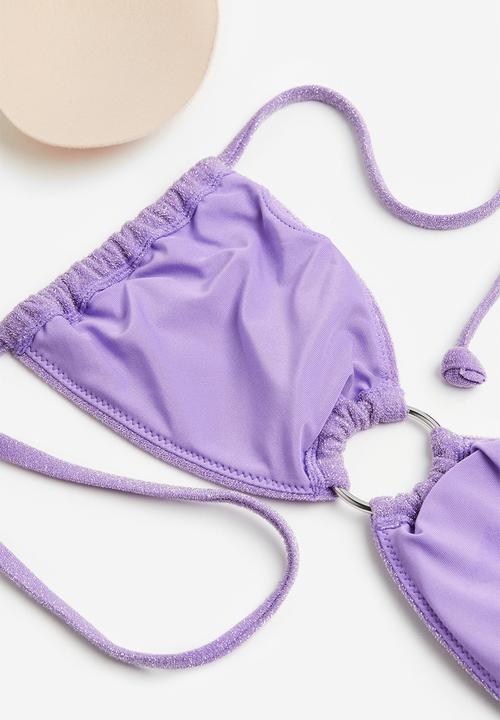 H&M - Padded bikini top - purple