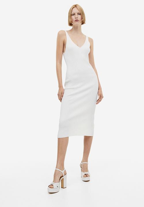 H&M - Knot-detail platform sandals - natural white