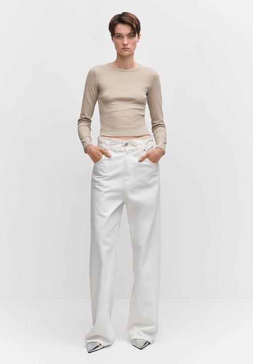MANGO - T-Shirt Austin - Light/Pastel Gray