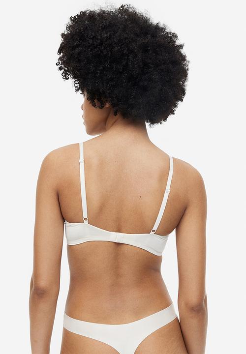 H&M - Microfibre super push-up bra - white