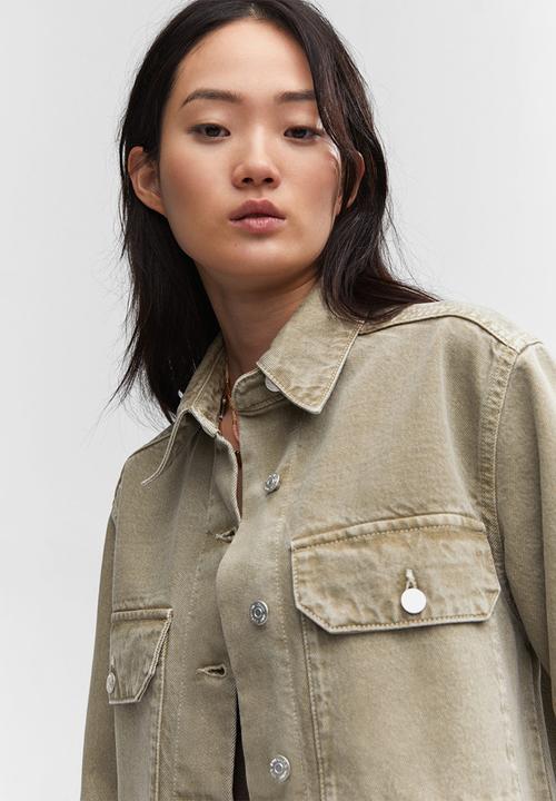 MANGO - Overshirt Chino2 - Beige/Khaki