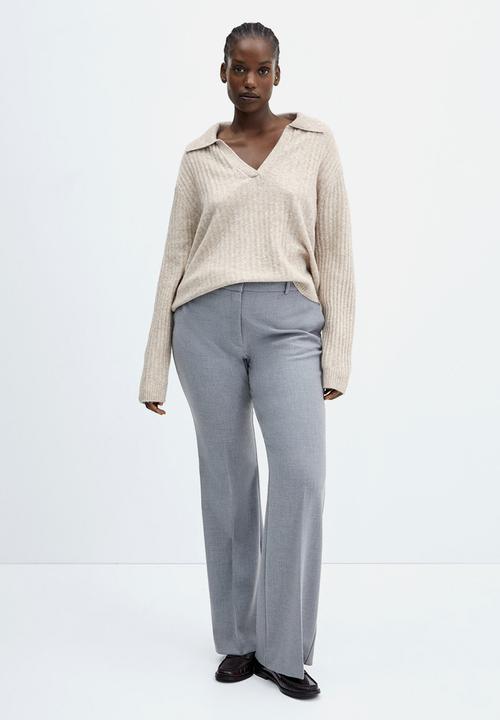 MANGO - Plus sweater bowl - light pastel gray