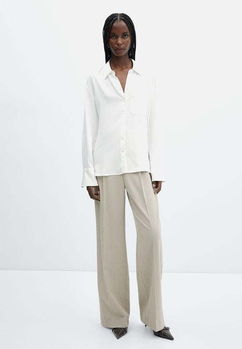 MANGO - Shirt galin - neutral