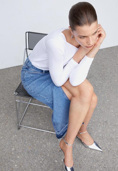MANGO - T-Shirt Saco - White