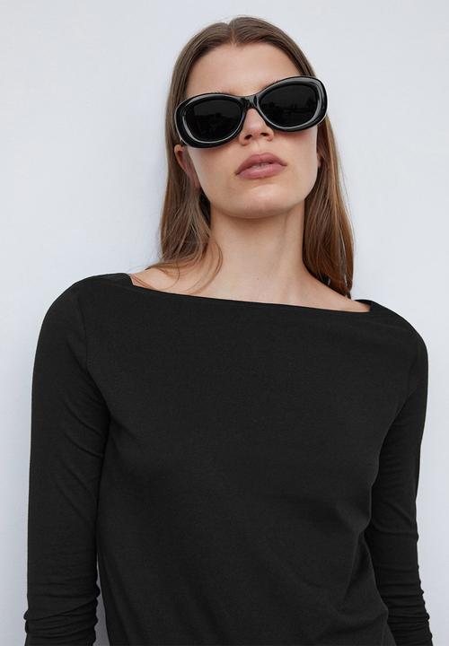 MANGO - T-Shirt Saco - Black