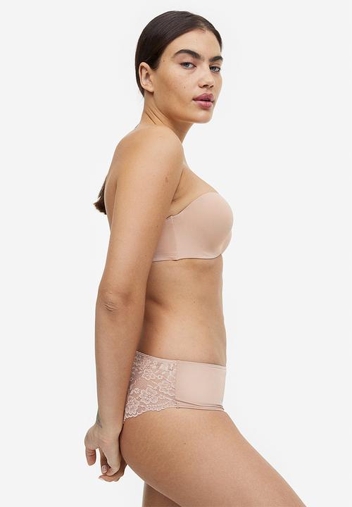 H&M - Super push-up microfibre bra - light beige
