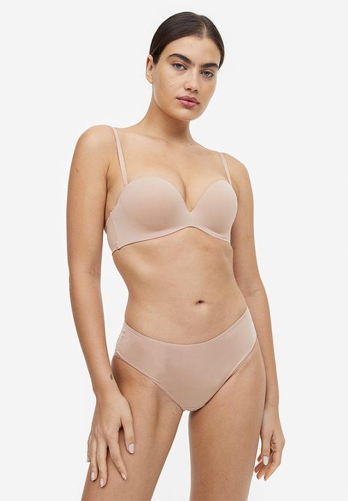 H&M - Super push-up microfibre bra - light beige