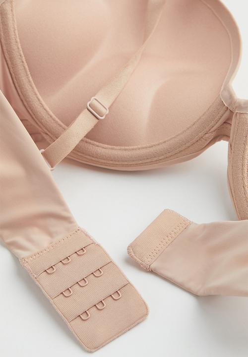 H&M - Super push-up microfibre bra - light beige