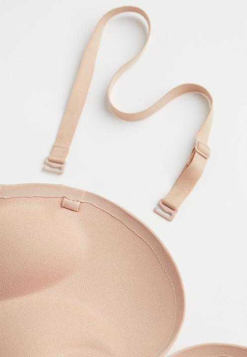 H&M - Super push-up microfibre bra - light beige