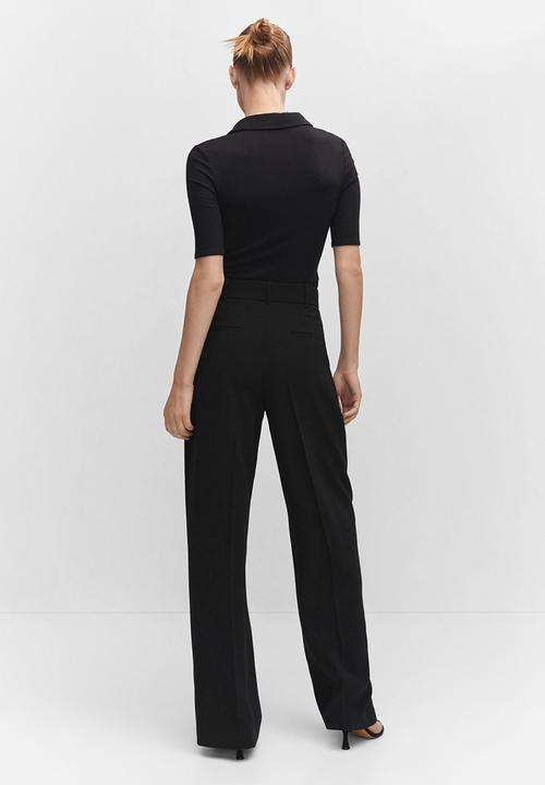 MANGO - Polo Shirt Grena - Black