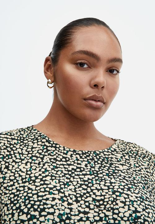 MANGO - Plus dress linus - green