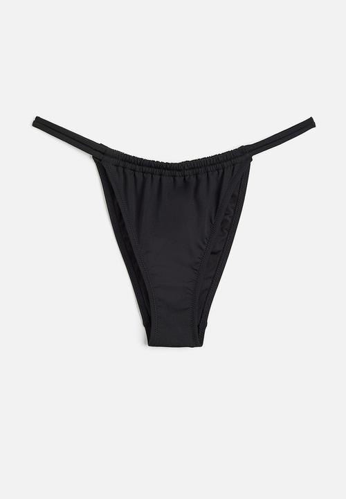 H&M - Tanga bikini bottoms - black