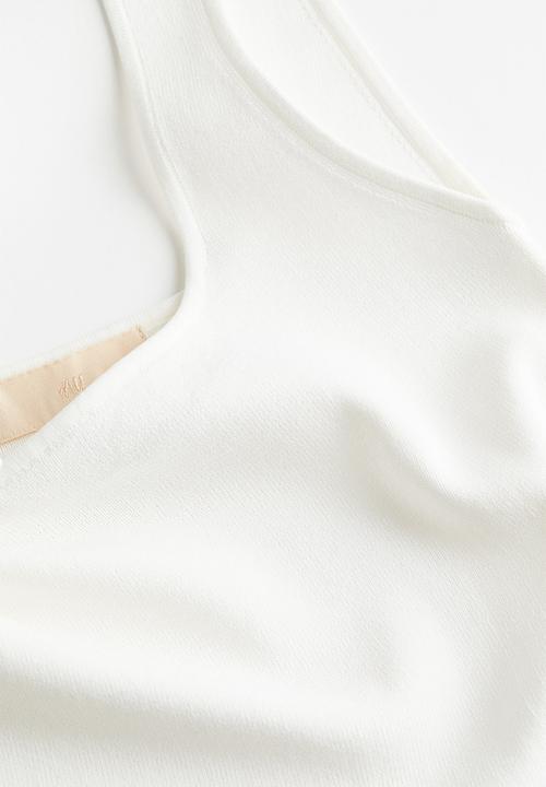 H&M - Ribbed vest top - white