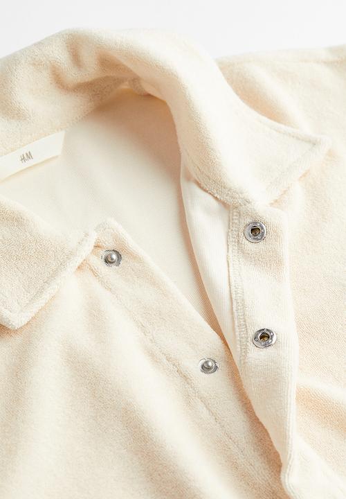 H&M - Terry playsuit - cream