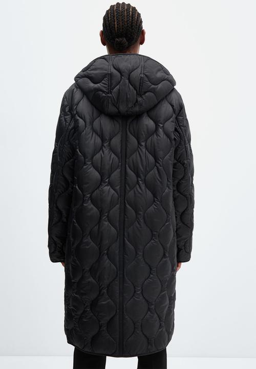 MANGO - Anorak gamba - black