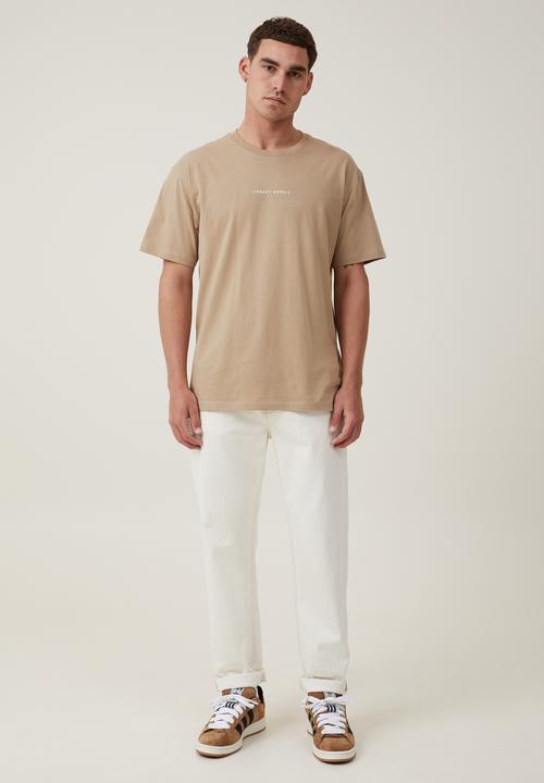 Cotton On - Easy T-shirt - gravel stone/legacy supply