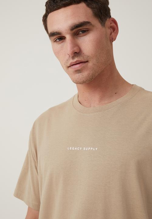 Cotton On - Easy T-shirt - gravel stone/legacy supply