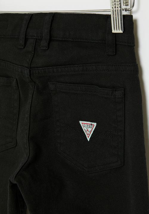 GUESS - Bull denim straight fit pants - jet black 