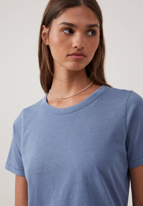 Cotton On - The 91 Classic Organic Tee-Washed Elemental Blue
