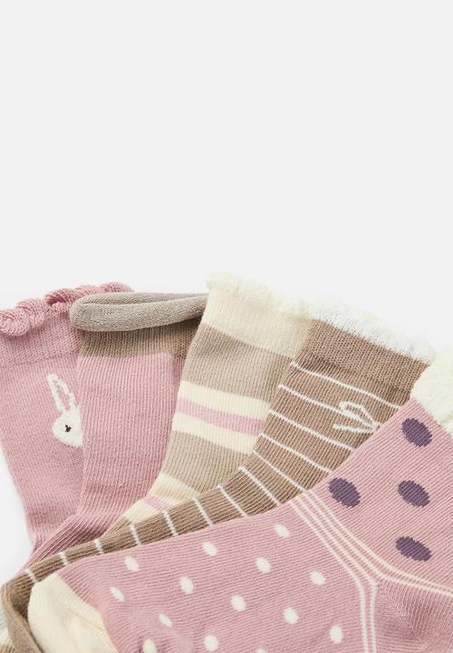 Pop Candy - 5 Pack frilled socks - multi