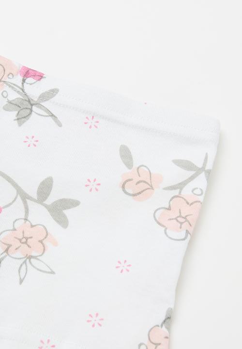 Pop Candy - 3 Pack boyshorts - pink & white