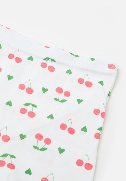 Pop Candy - 3 Pack boyshorts - white & pink