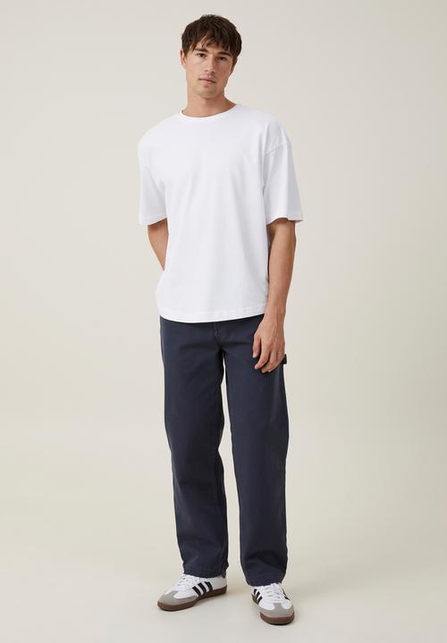Cotton On - Loose fit pant - washed navy carpenter 